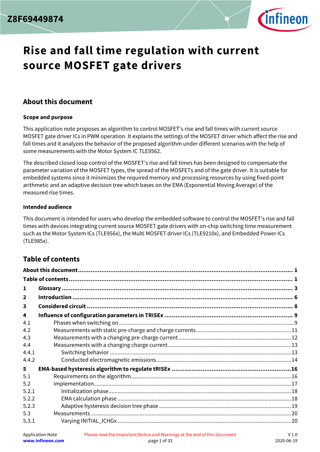 Rise and Fall Time Regulation with Current Source MOSFET Gate Drivers