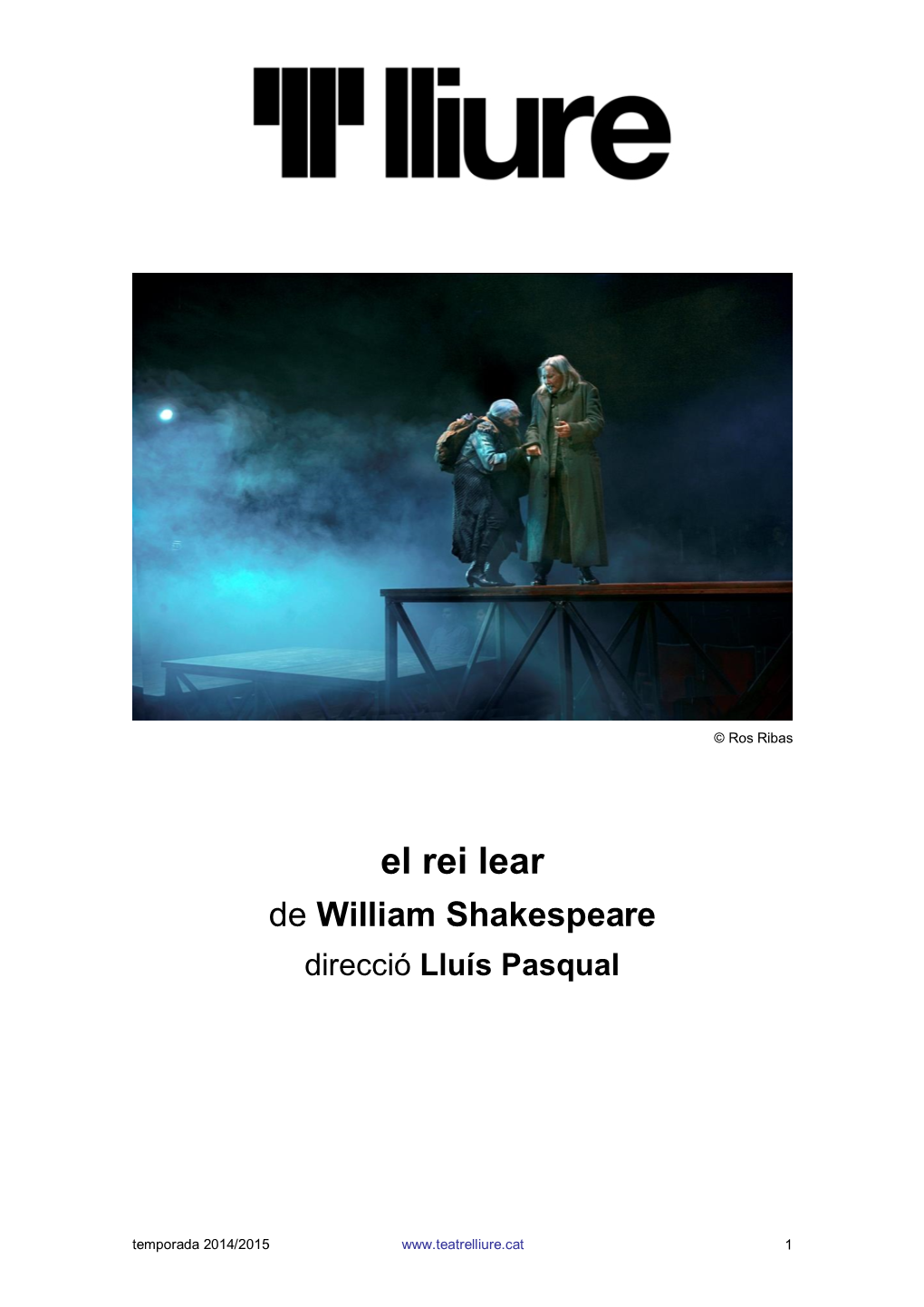 William Shakespeare Direcció Lluís Pasqual