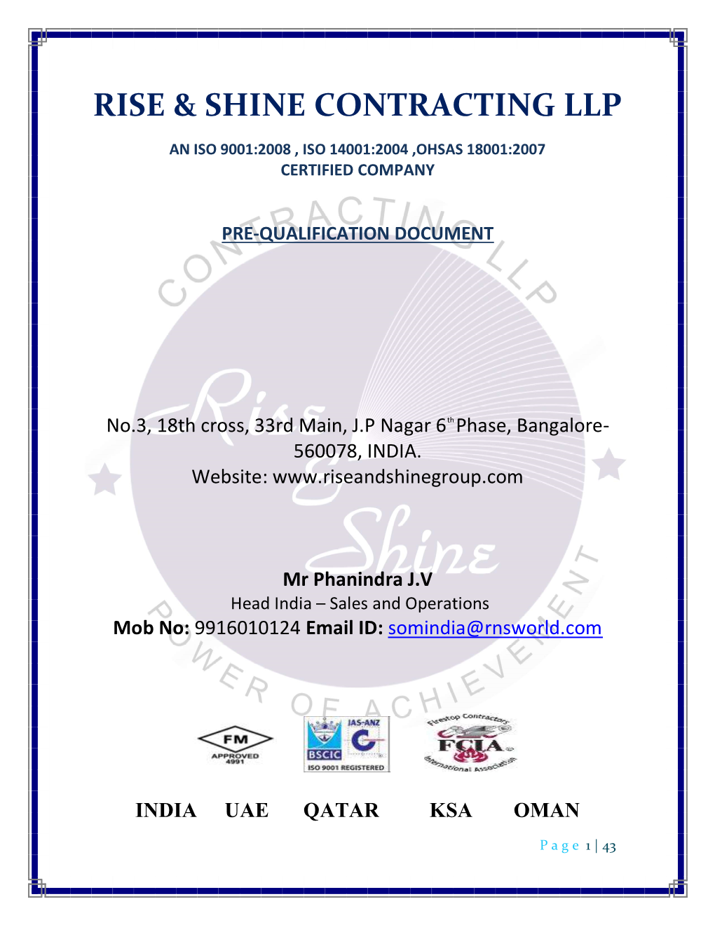 Rise & Shine Contracting