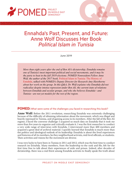 Anne Wolf Discusses Her Book Political Islam in Tunisia