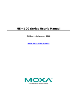 NE-4100 Series User's Manual