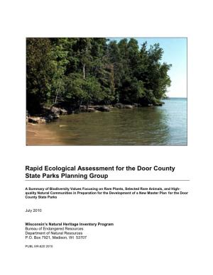 REA for the Door County Parks Planning Group