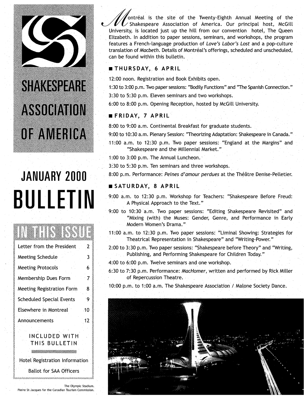 January 2000 Bulletin