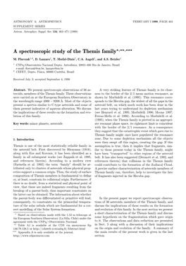 A Spectroscopic Study of the Themis Family?,??,???