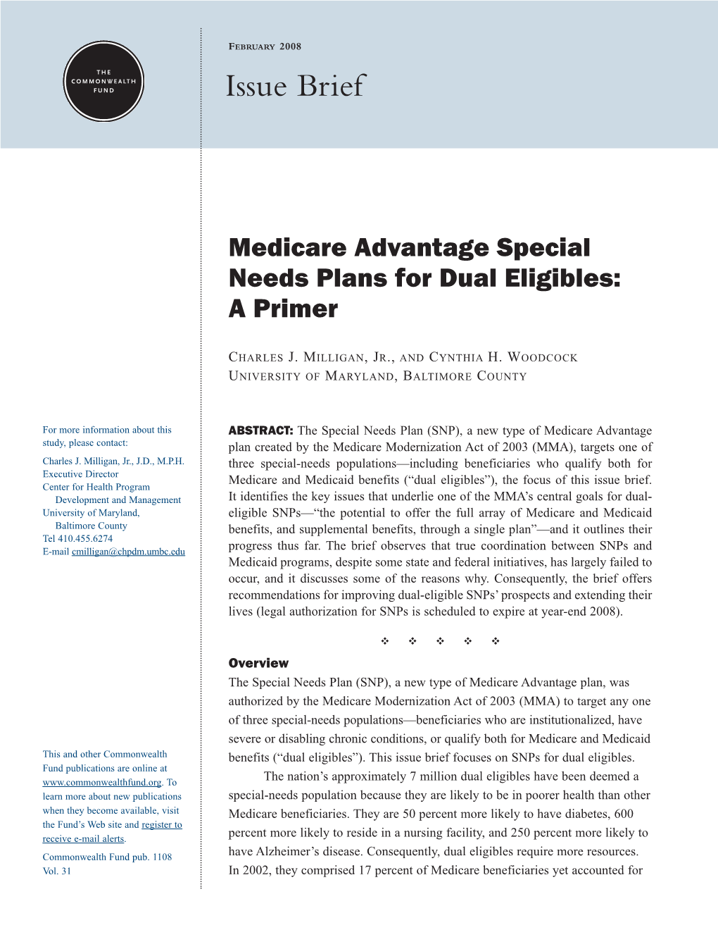 Medicare Advantage Special Needs Plans for Dual Eligibles: a Primer