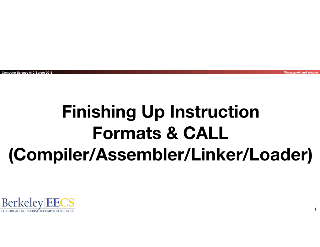 Compiler/Assembler/Linker/Loader)