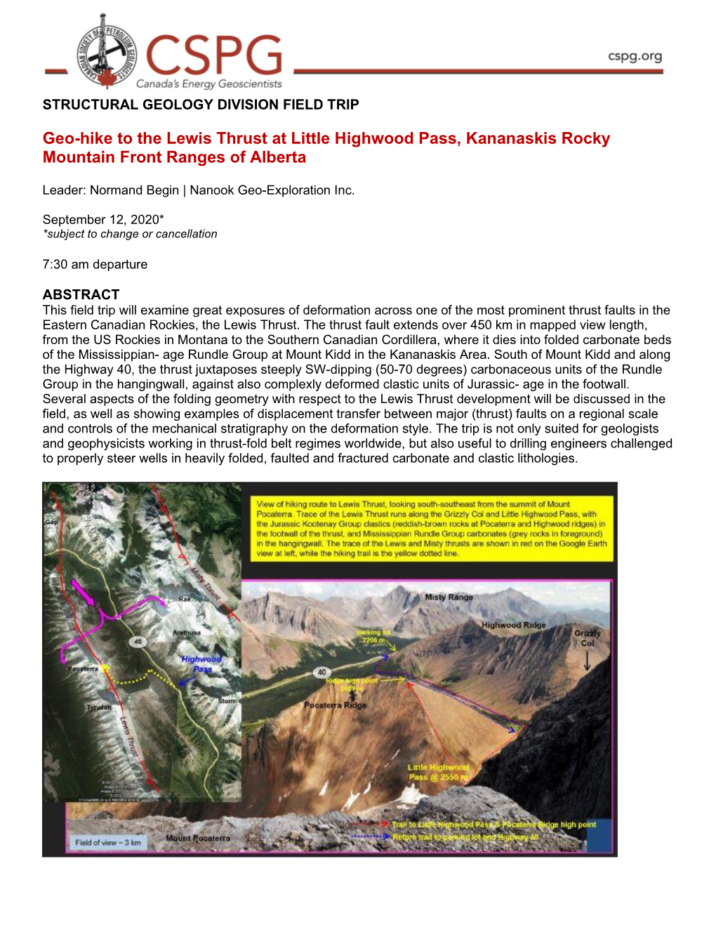 Geo-Hike to the Lewis Thrust at Little Highwood Pass, Kananaskis Rocky Mountain Front Ranges of Alberta