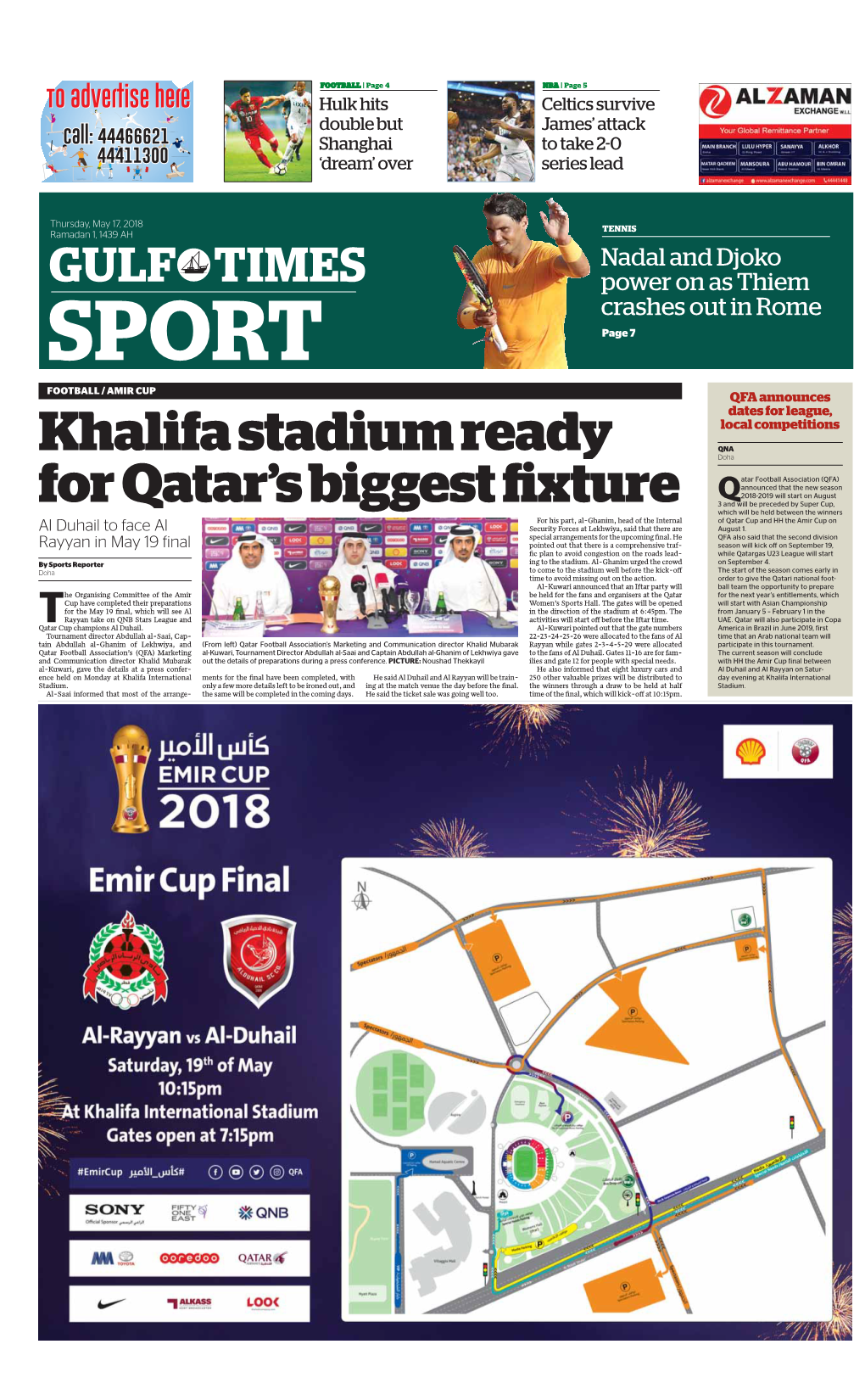 Khalifa Stadium Ready for Qatar's Biggest Fixture