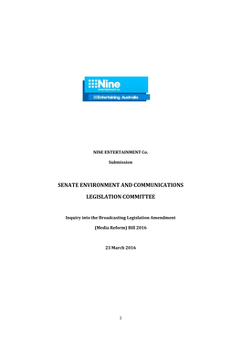 Senate Environment and Communications Legislation