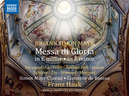 Messa Di Gloria in E Minor • in F Minor