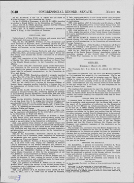 CONGRESSIONAL RECORD-SENATE. ~Far O H 16