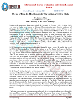 Relationship in the Guide: a Critical Study