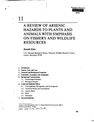 Arsenic in the Environment