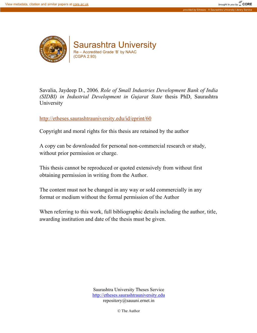 Saurashtra University Library Service