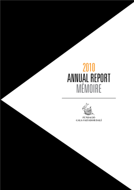 ANNUAL REPORT Mémoire 2010