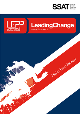Issue 04 September 12 3 Leading Edge – Leading Change
