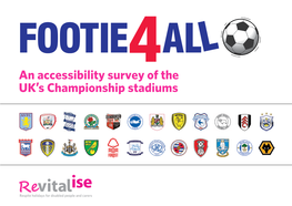 An Accessibility Survey of the UK's Championship Stadiums
