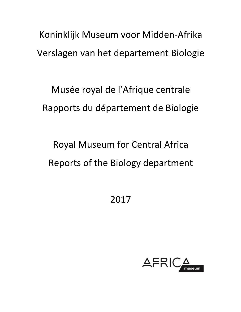 Departement Biologie