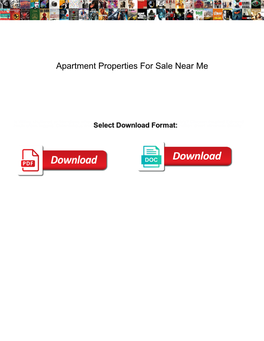 Apartment Properties for Sale Near Me