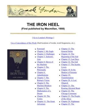 Jack London: the Iron Heel (DL Sunsite)