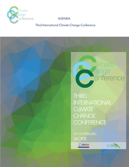 AGENDA Third International Climate Change Conference