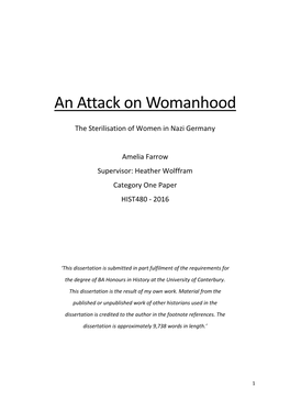 An Attack on Womanhood