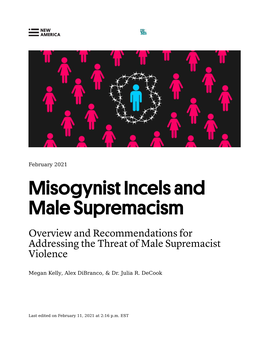 Misogynist Incels and Male Supremacism