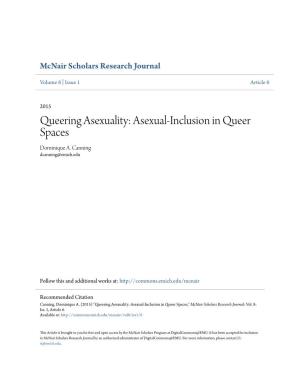 Asexual-Inclusion in Queer Spaces Dominique A