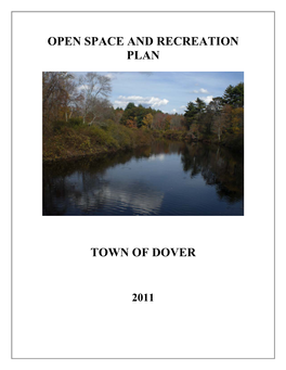 Open Space and Recreation Plan