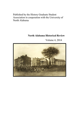 North Alabama Historical Review Volume 4, 2014