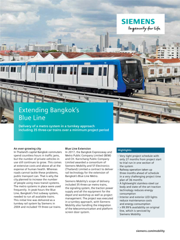 Data Sheet Blue Line Extension Bangkok English