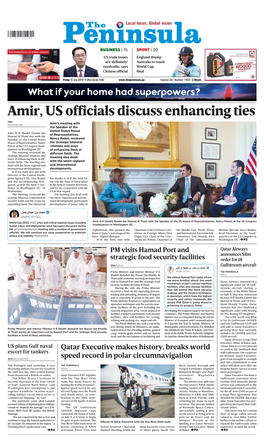 Amir, US Officials Discuss Enhancing Ties