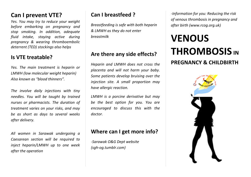 Can I Prevent VTE?