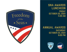 Sna Awards Luncheon Friday October 22, 2021 11:30 Am