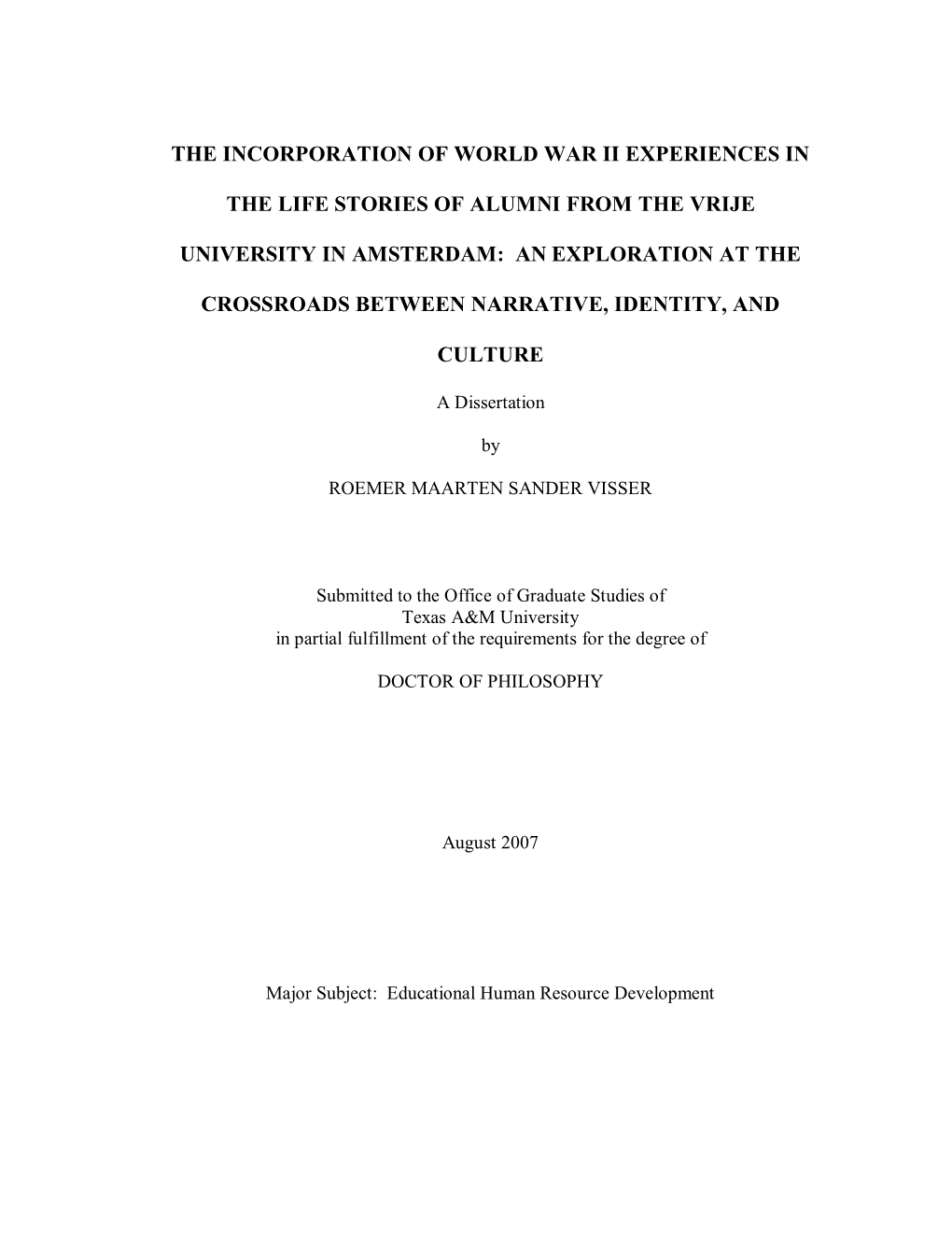 VISSER-DISSERTATION.Pdf