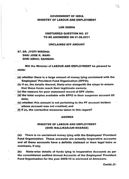 Governmentof India Ministry of Labour and Employment