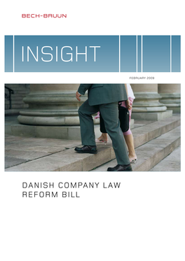 DANISH COMPANY LAW REFORM BILL Contents