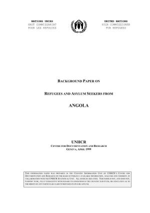 Angola Background Paper
