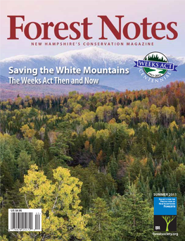 Forest Notes No. 267, Weeks Act Special Issue 2011