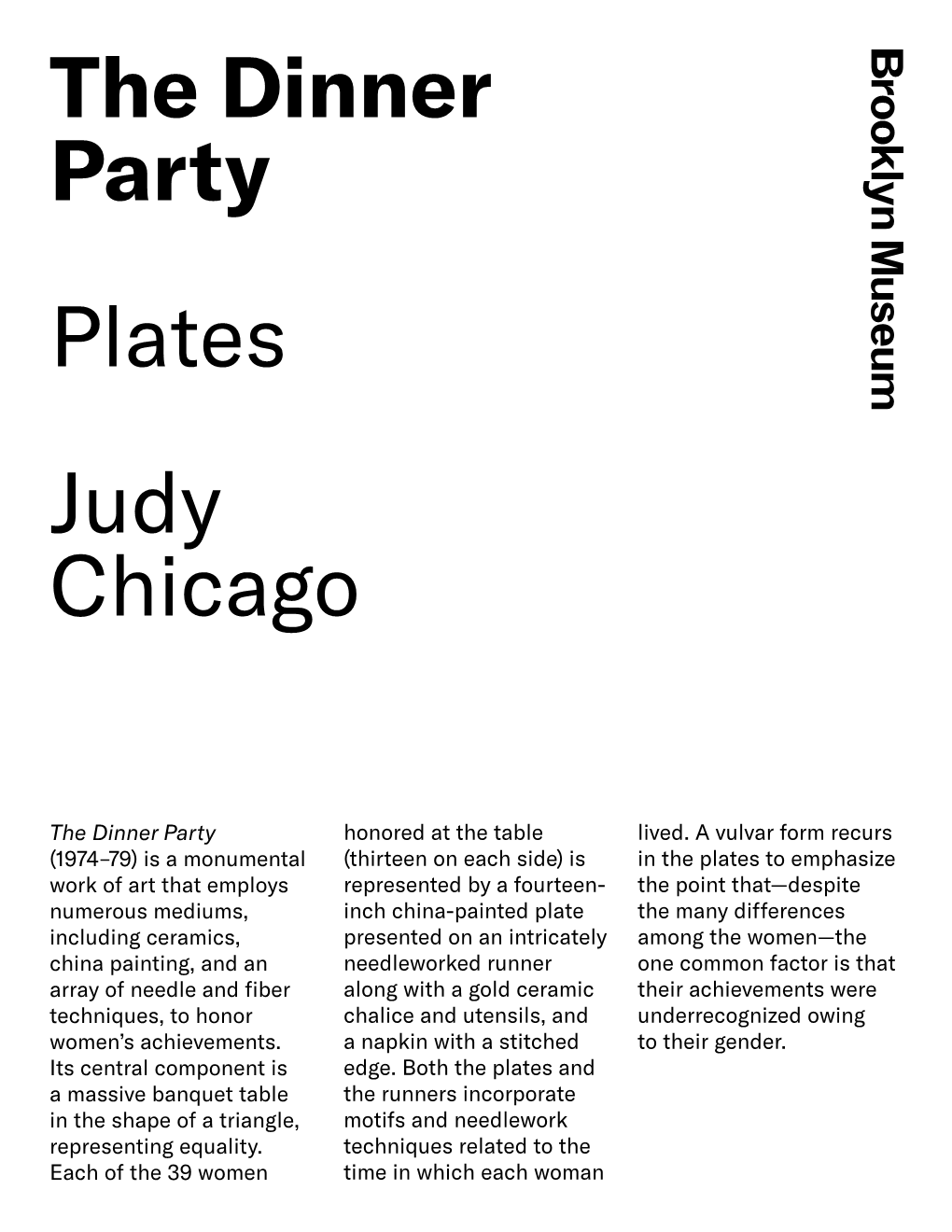 The Dinner Party Plates Judy Chicago