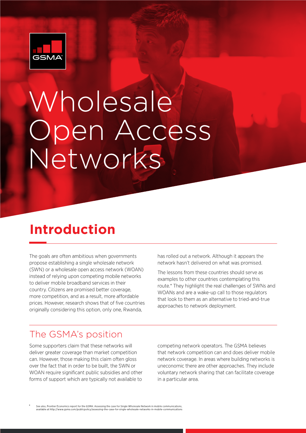 Wholesale Open Access Networks