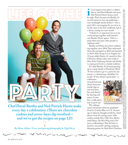 Chef David Burtka and Neil Patrick Harris Make Every Day a Celebration