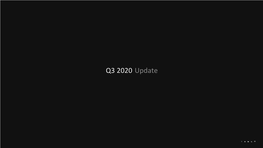 TSLA Q3 2020 Update