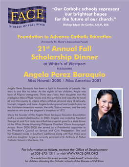 21St Annual Fall Scholarship Dinner Angela Perez Baraquio