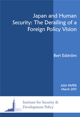 Japan and Human Security: the Derailing of a Foreign Policy Vision