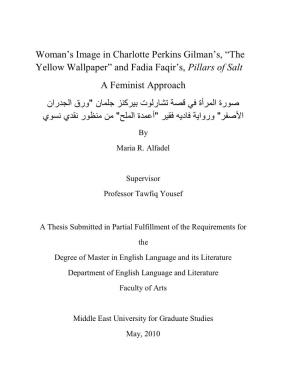 Woman‟S Image in Charlotte Perkins Gilman‟S, “The Yellow Wallpaper