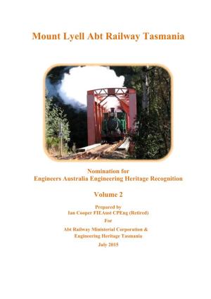 Mount Lyell Abt Railway Tasmania