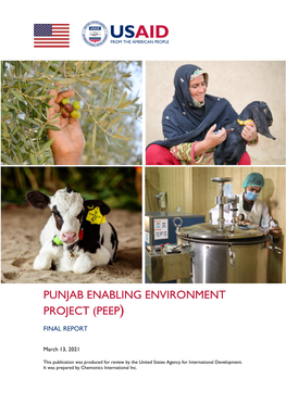Punjabi Enabling Environment Project (PEEP)