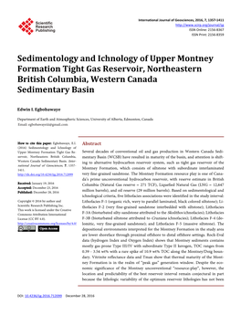 Sedimentology and Ichnology of Upper Montney Formation Tight Gas Reservoir, Northeastern British Columbia, Western Canada Sedimentary Basin