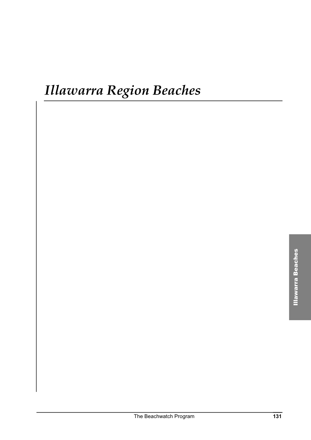 Illawarra Region Beaches